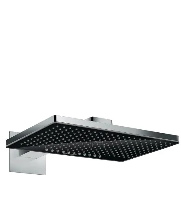 Верхній душ з тримачем Hansgrohe Rainmaker Select 460 2jet 24005600 чорний хром - фото 2