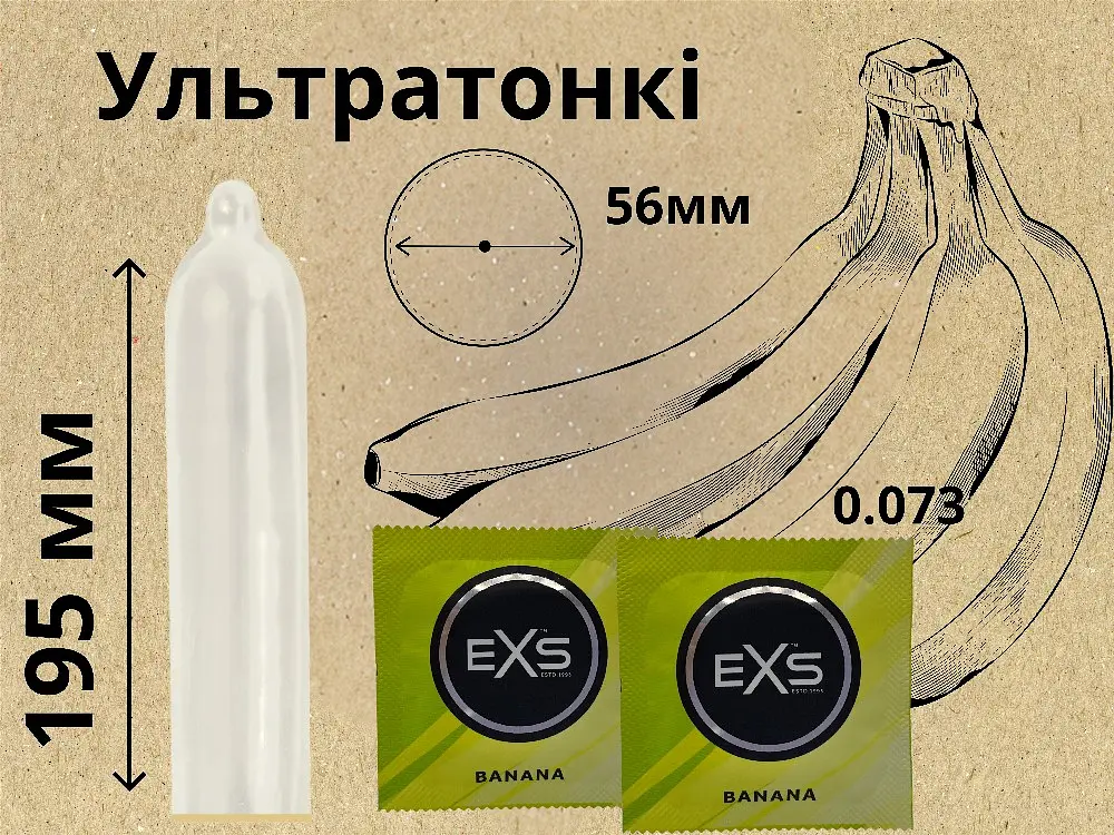 Презервативы EXS Banana 6 шт. - фото 3