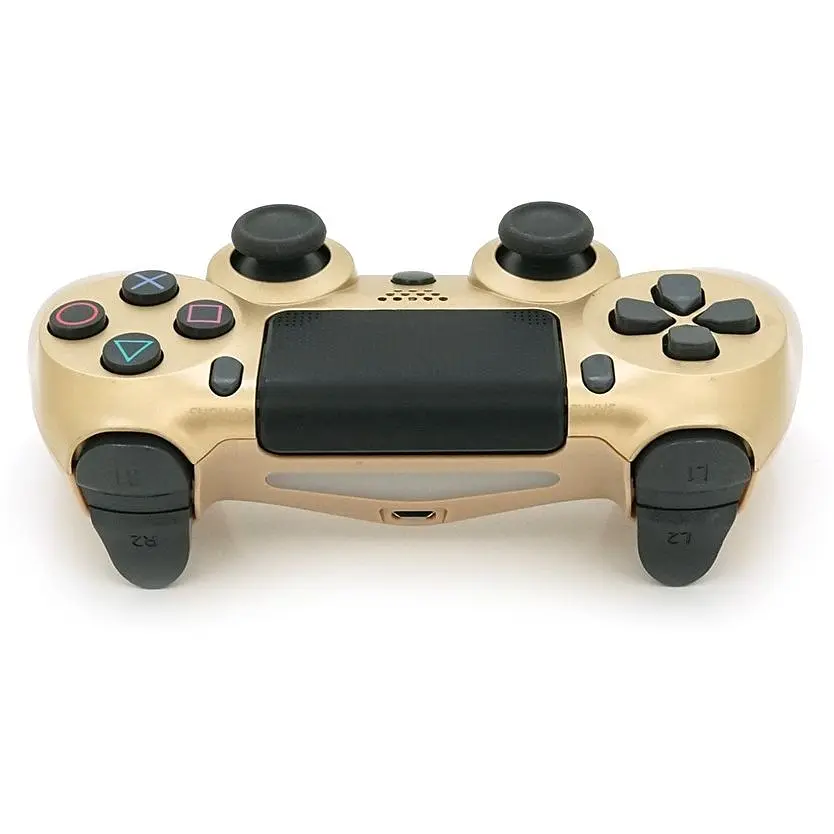 Геймпад джойстик DoubleShock Wireless PS4 Double Motor Vibration Dualshock 4 Light-Gold - фото 2