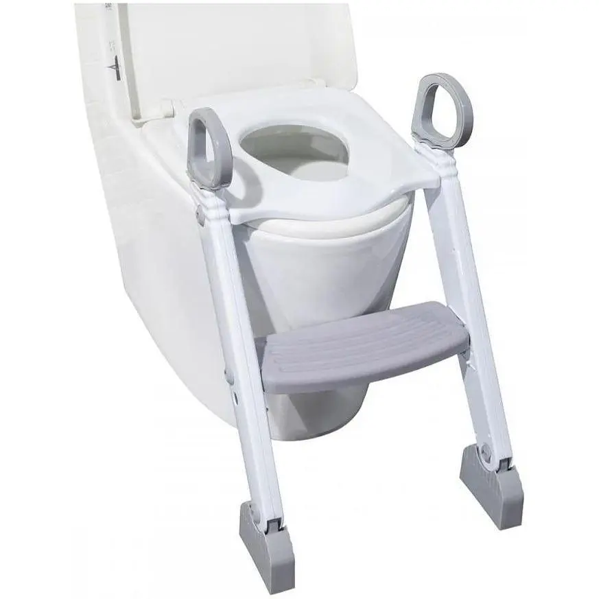Дитячий горщик з драбинкою FreeOn, white - grey - фото 3