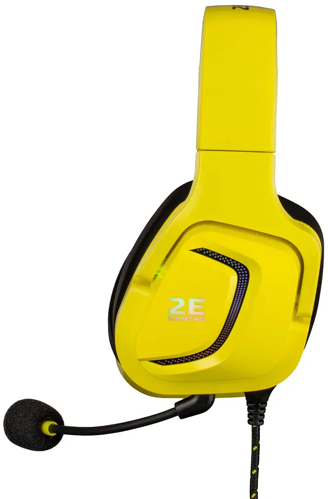 Ігрова гарнітура 2E GAMING HG340 RGB 3.5mm Yellow (2E-HG340YW) - фото 4