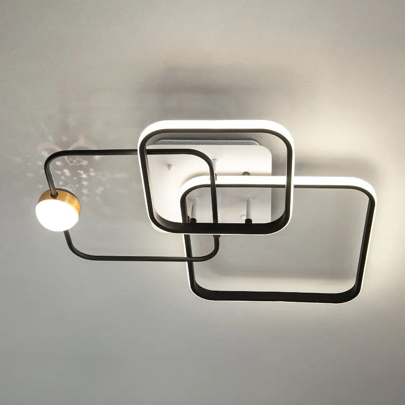 Led люстра з ефектом зоряного неба MX2988-3L WH+BK - фото 5