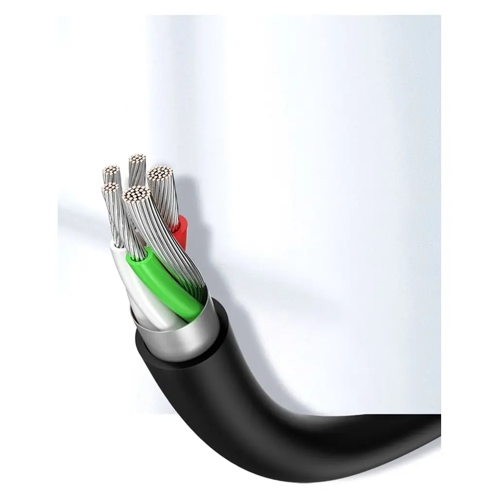Дата кабель USB 2.0 AM to Type-C 3.0m 3.0A 18W US287 Black Ugreen (60826) - фото 8