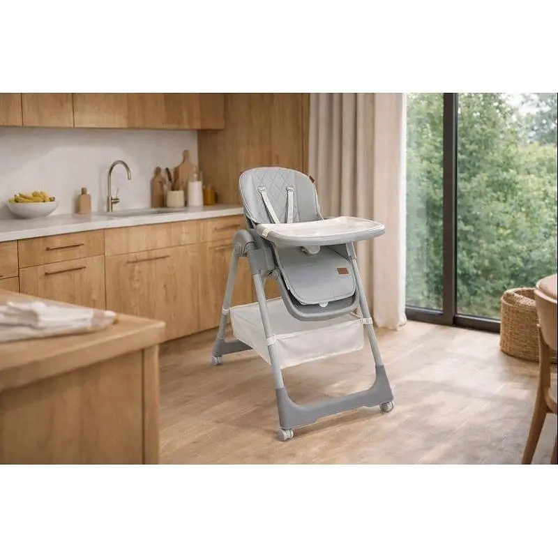 Стул для кормления ребенка VELANO Nexi, light grey - фото 3