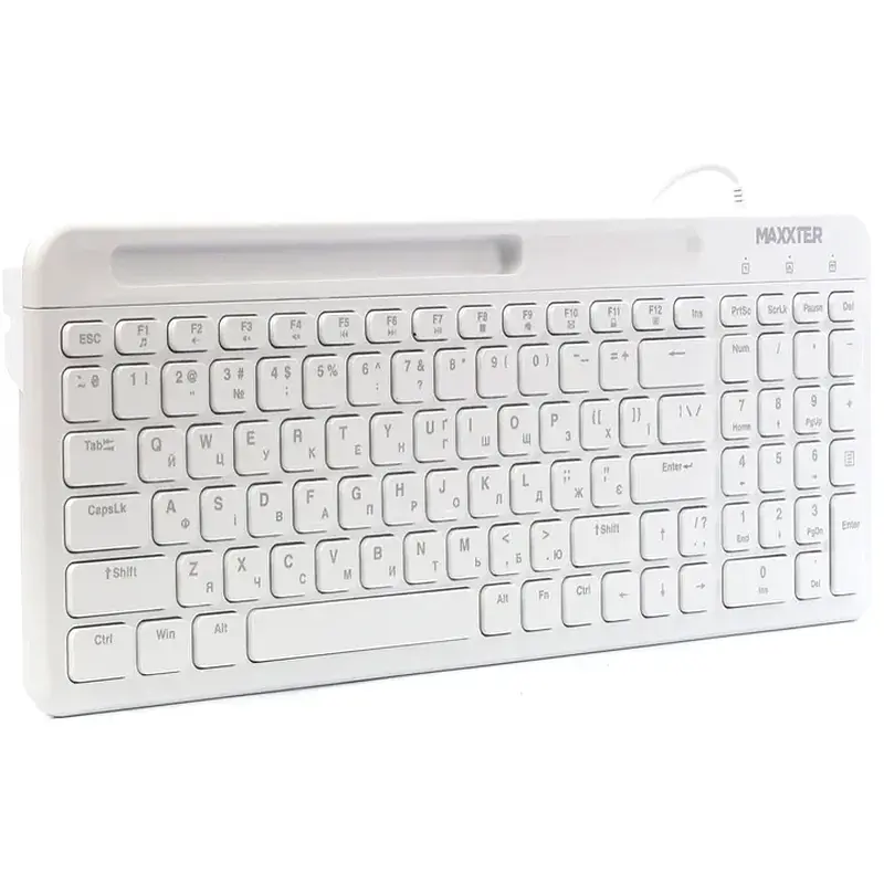 Клавіатура Maxxter KB-01W-UA - фото 3