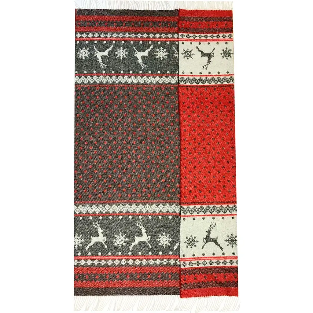 Плед Love You Олені меринос 140х200 см червоний (4079) - фото 6