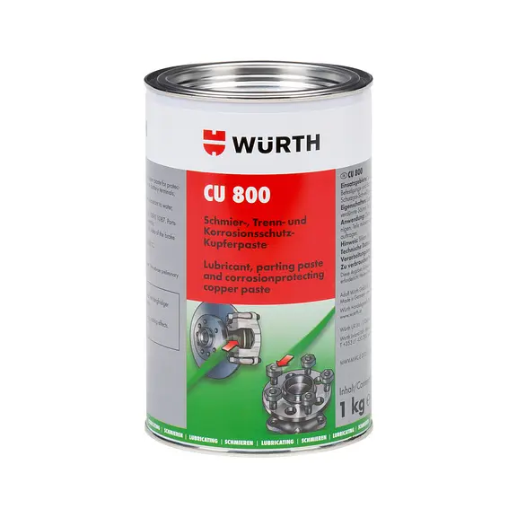 Змазка Wurth мідна високотемпературна CU 800 паста 1 кг (08938002)