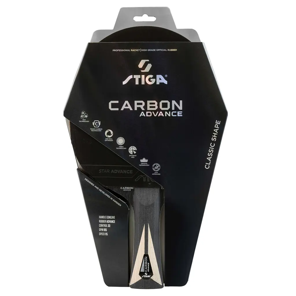 Ракетка для настільного тенісу Stiga Carbon Advance FL (1215-1001-35) - фото 3