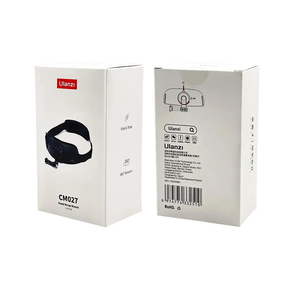 Кріплення Ulanzi Vijim CM027 Go-Quick II Head Strap Mount for GoPro and Phone (UV-C020GBB1 CM027) - фото 2