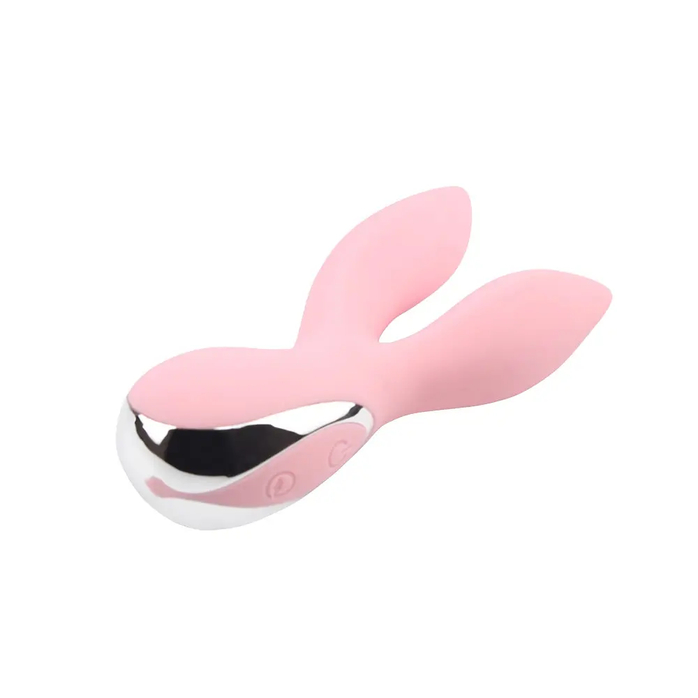 Вібратор з 2 відростками Chisa Aphrovibe Light Pink Oh My Rabbit - фото 3