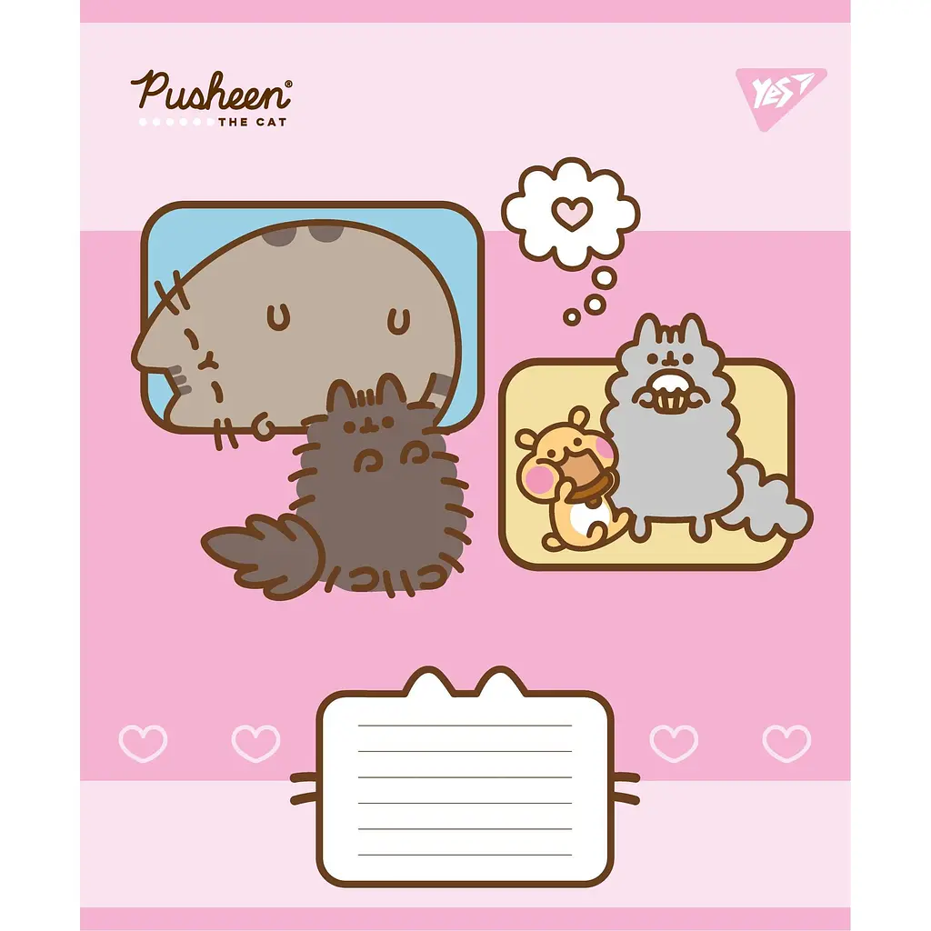 Набір зошитів Yes Pusheen Funny А5, 18 аркушів 25 шт. (767606) - фото 5