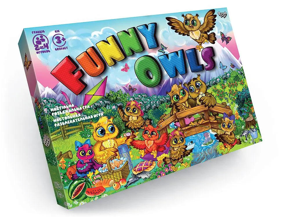 Настільна розважальна гра-ходилка "Funny Owls" DANKO TOYS, розвивальна (DTG98)