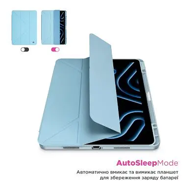 Чохол до планшета Armorstandart Y-Type PEN Samsung Galaxy Tab S9 / S9 FE / S10 FE Blue (ARM85519) - фото 5