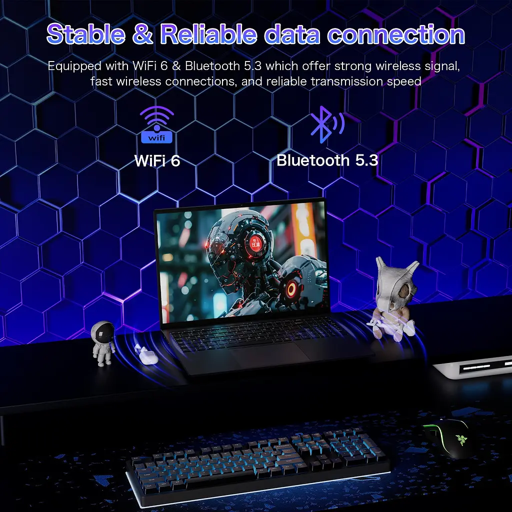 Ноутбук Auusda 5 7430U,16 inci,43GHz,32 GB DDR4,1TB,Radeon RX Vega 7,Bluetooth 5.3,65W,Windows 11 - фото 7