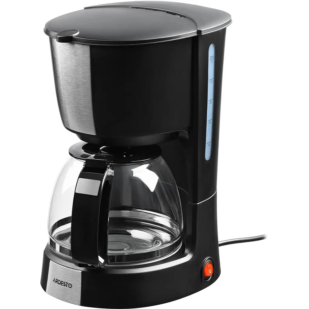 Кавоварка Ardesto крапельна FCM-D2100, 1.2 л мелена чорно-срібляста - фото 4