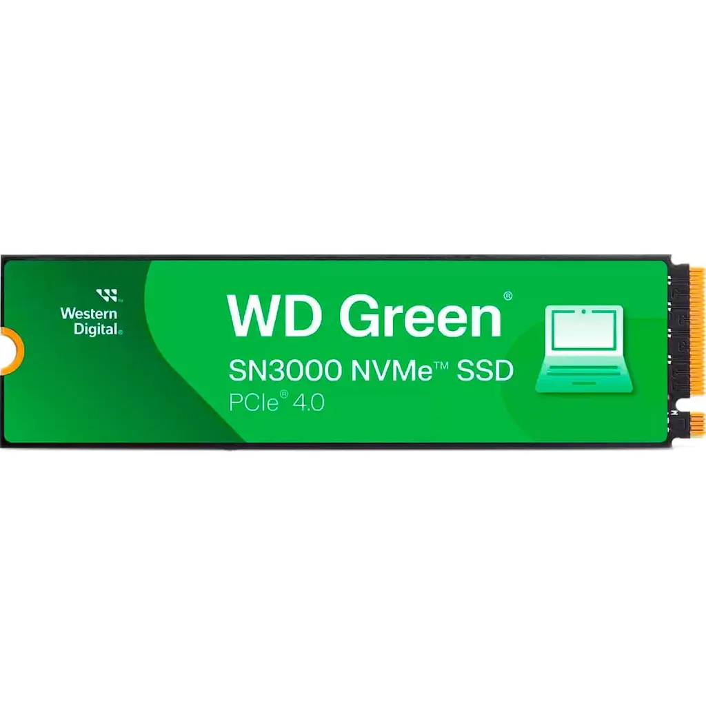 Накопитель SSD Western Digital m.2 NVMe 500GB SN3000 Green PCIe 4.0 512 480 (WDS500G4G0E) - фото 2