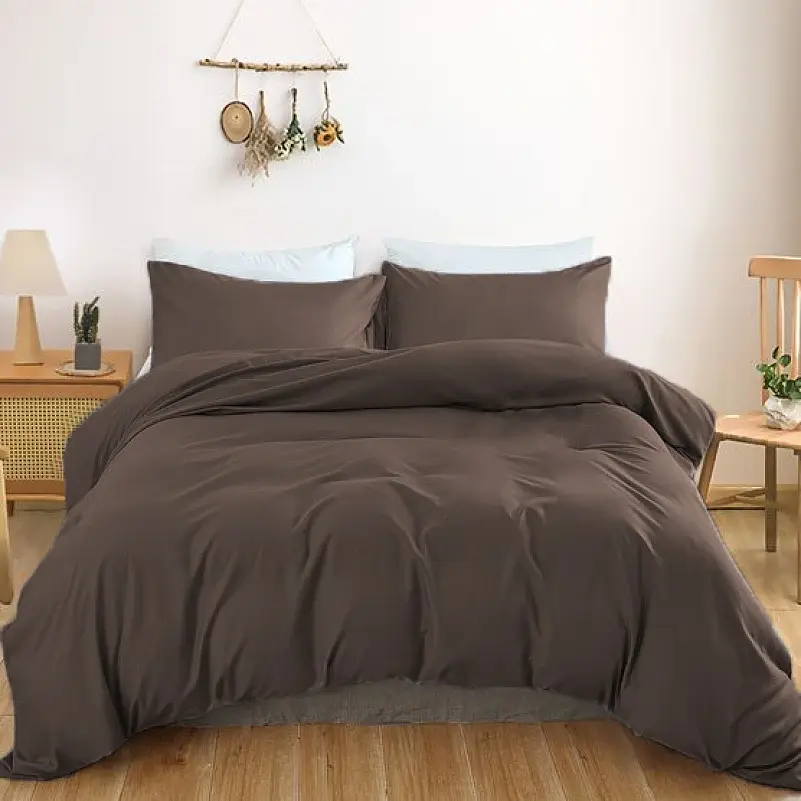 Простирадло на резинці MirSon Satin Light Pro 10-010 Brown 60x120 см (2200010173499) - фото 2