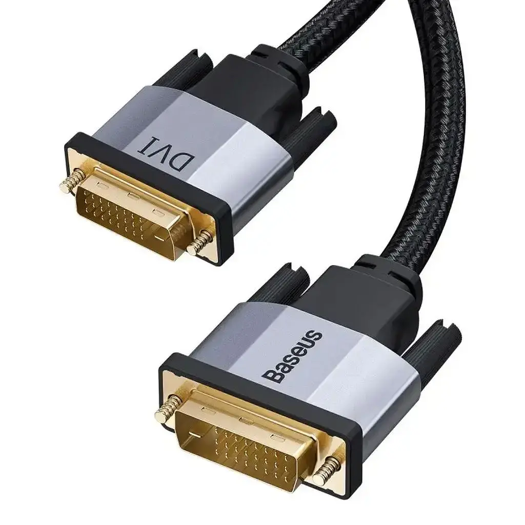 Кабель Baseus DVI to DVI 1,2m CAKSX-Q Black-Silver - фото 2