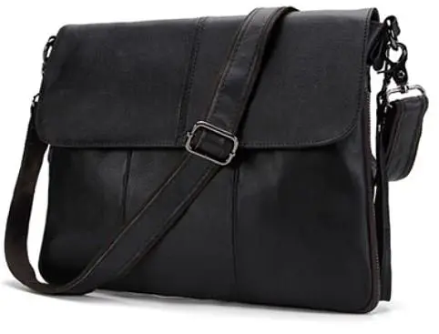 Сумка кожаная мужская Vintage 33х27,5х2 см sum0012332 - фото 5