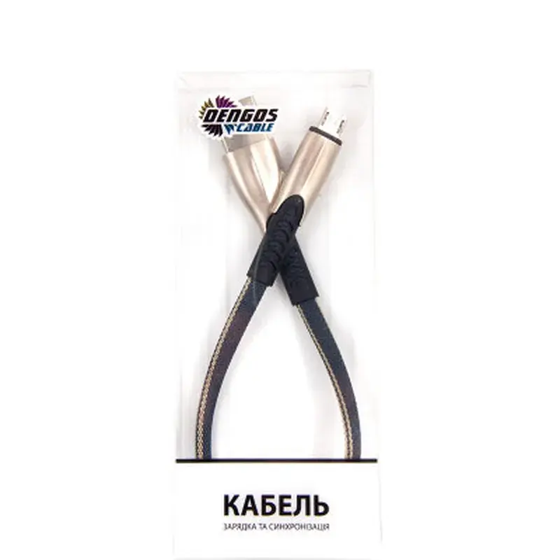 Дата кабель USB 2.0 AM to Micro 5P 0.25m gray Dengos (PLS-M-SHRT-PLSK-GREY) - фото 3