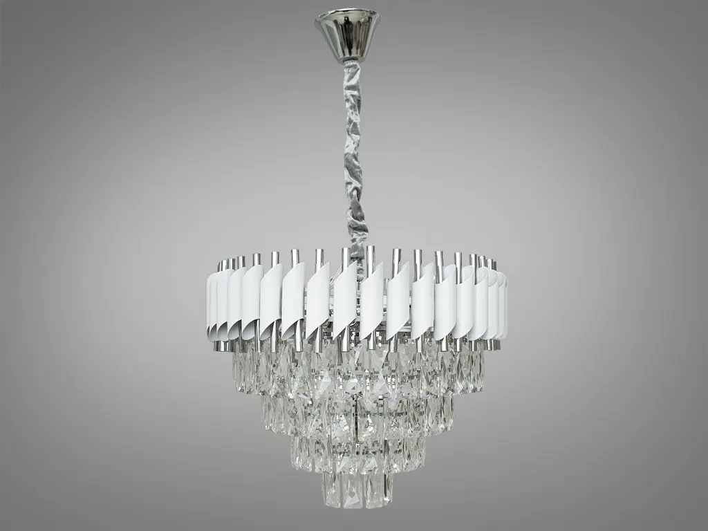 Кришталева люстра у стилі модерн Diasha 201202/500WH+HR - фото 2