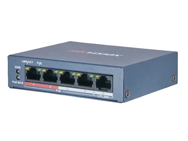 Комутатор Hikvision (DS-3E0105P-E/M(B)) - фото 2