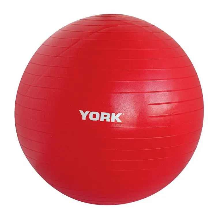 Фітбол York Fitness 55см червоний + насос