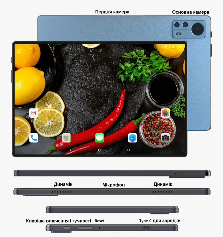 Планшет-телефон Adronix LTE Tab232 Blue 2/32 DUAL SIM 10.1" IPS c Чохлом - фото 6