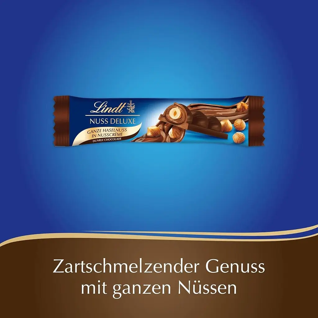 Шоколадний батончик Lindt Ganze Haselnuss Dunkle Chocolate Bar 35 г - фото 3