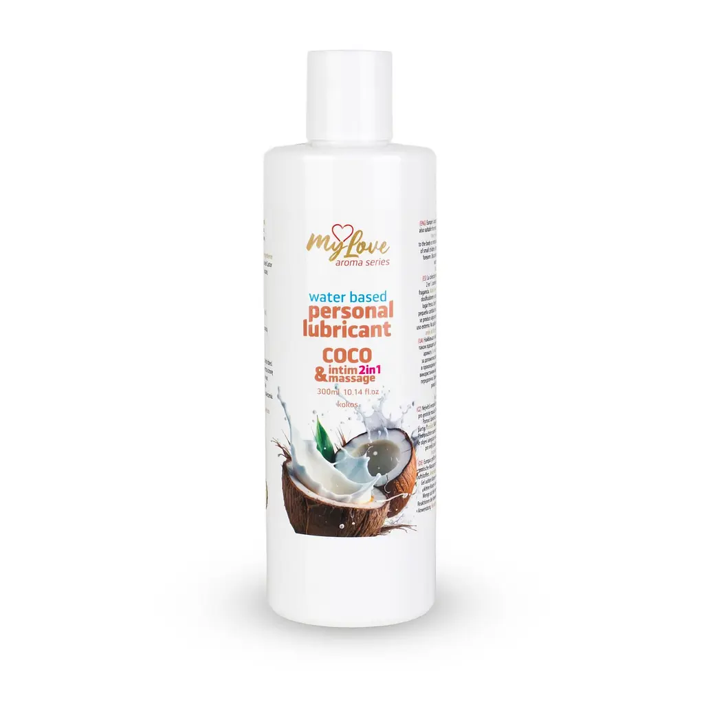 Лубрикант MyLove Aroma Series IntimMassage 2in1 Coco, 300 мл