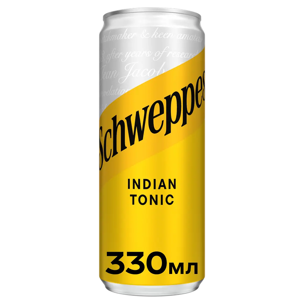 Упаковка напитка Schweppes Indian Tonic безалкогольный сильногазированный 3.96 л (0.33 л x 12 шт.) - фото 2