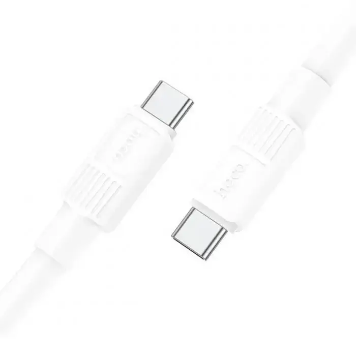 Кабель для зарядки HOCO X84 Solid Type-C to Type-C 1м charging, ток до 3A 60W Белый (52866) - фото 4