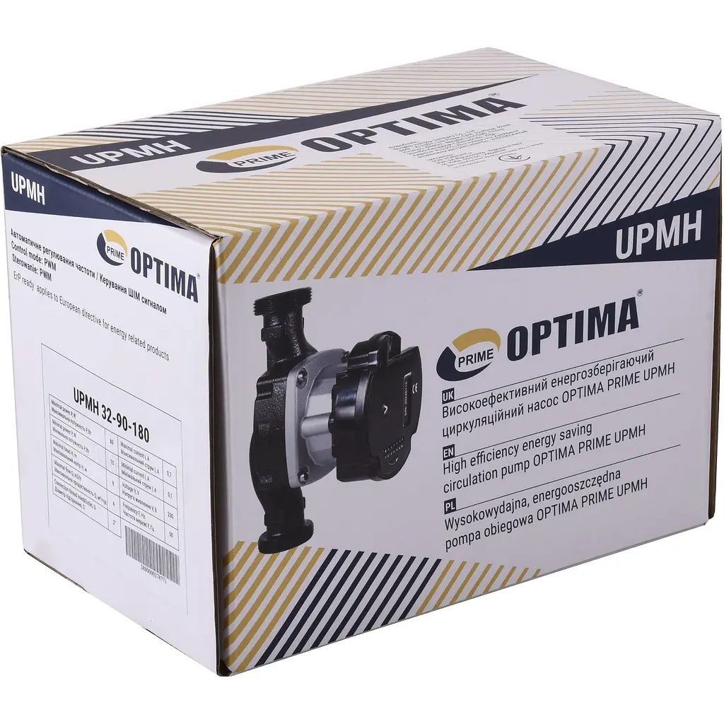 Насос циркуляційний енергоощадний Optima Prime UPMH 32-90AUTO 180 мм + гайки - фото 5