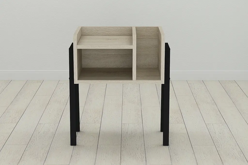 Тумба модульная Ferrum-decor Амели 540x450x320 металл Черный ДСП Сонома 16 мм (FRD-103007) - фото 4