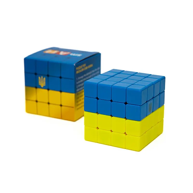 Головоломка Розумний кубик 4х4х4 "Прапор України" SCU444 (Bicolor Smart Cube 4x4x4 "Ukraine") - фото 2