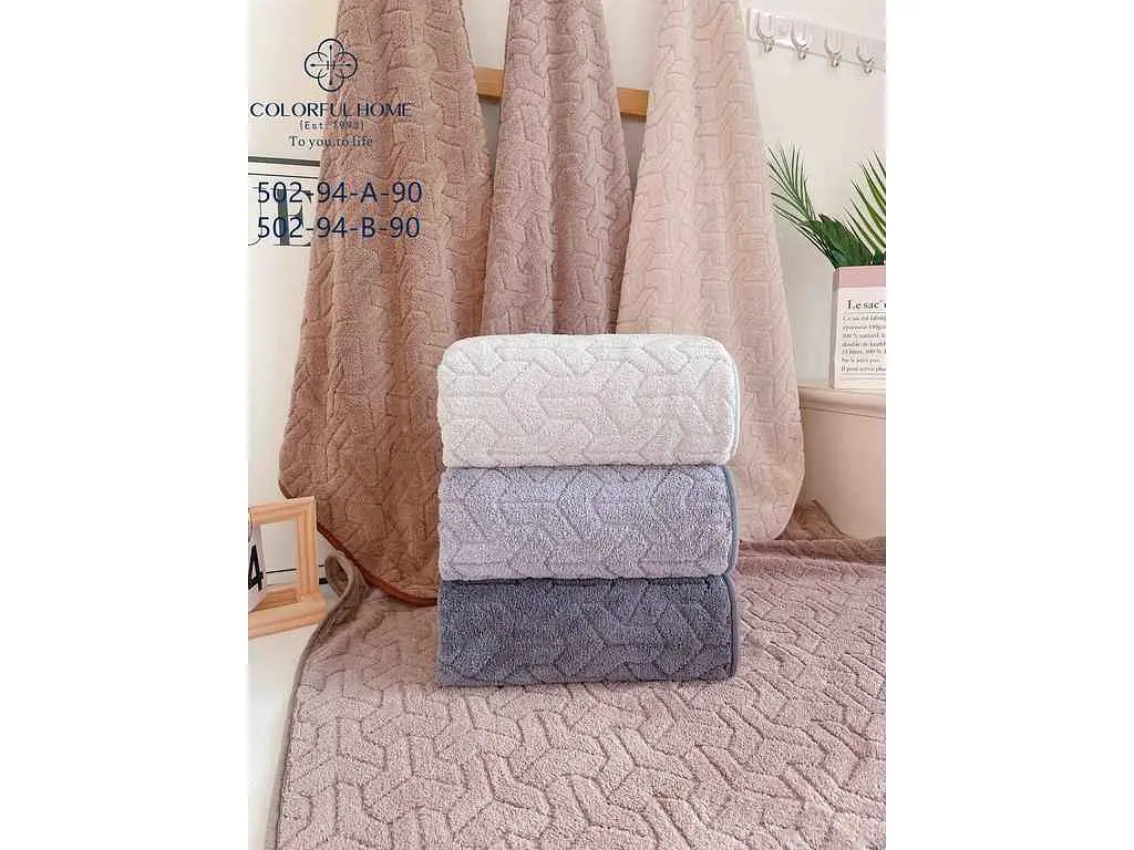 Рушник COLORFULHOME 50*90 мікрофібра арт.502-94В