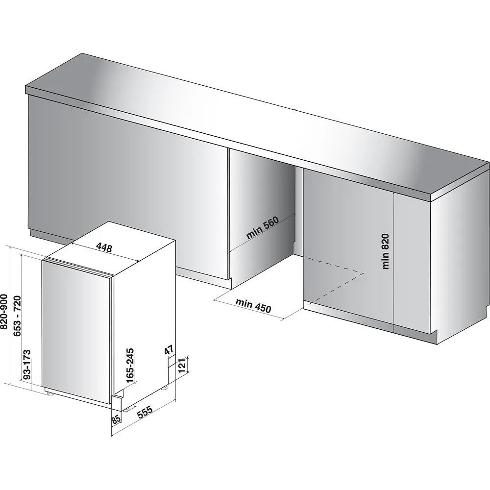 Встраиваемая посудомоечная машина Indesit DSIC 3M19 - фото 10