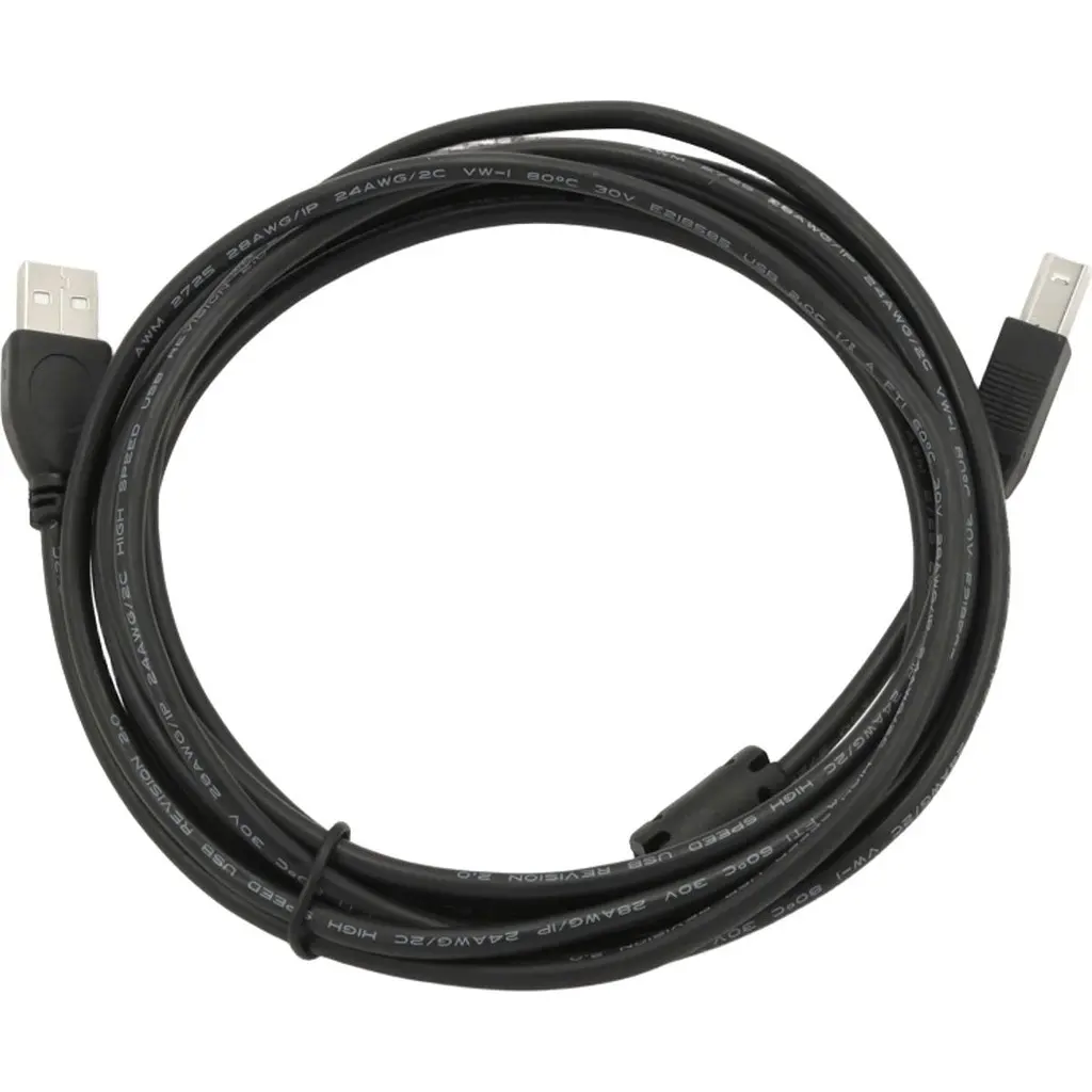 Кабель Cablexpert USB 2.0 AM/BM 4.5 m Black [CCF-USB2-AMBM-15] [119049] - фото 3
