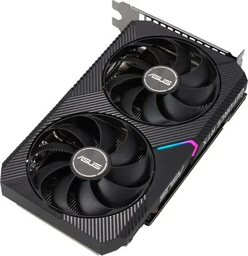 Відеокарта GeForce RTX 3050, Asus, DUAL OC V2, 8Gb GDDR6, 128-bit, DVI-D/HDMI/DP, 1852/14000 MHz, 6-pin (DUAL-RTX3050-O8G-V2) - фото 6