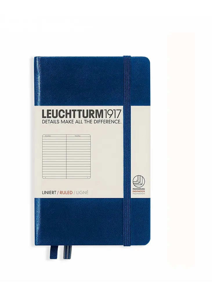 Блокнот Leuchtturm1917 Кишеньковий, темно-синій, лінія (342918) - фото 7