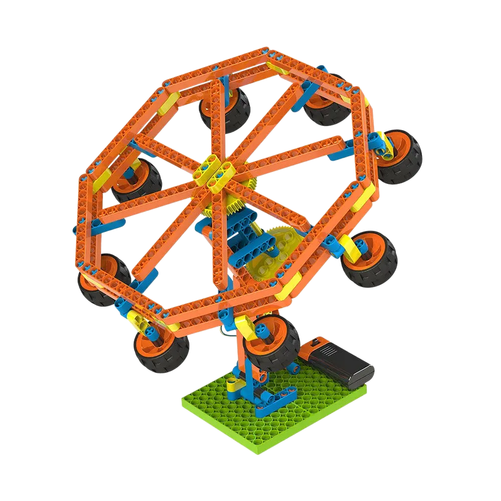 Конструктор Zephyr Blix Amusement поліпропіленовий розвивальний з моторчиком 340 елементів 7 моделей - фото 2