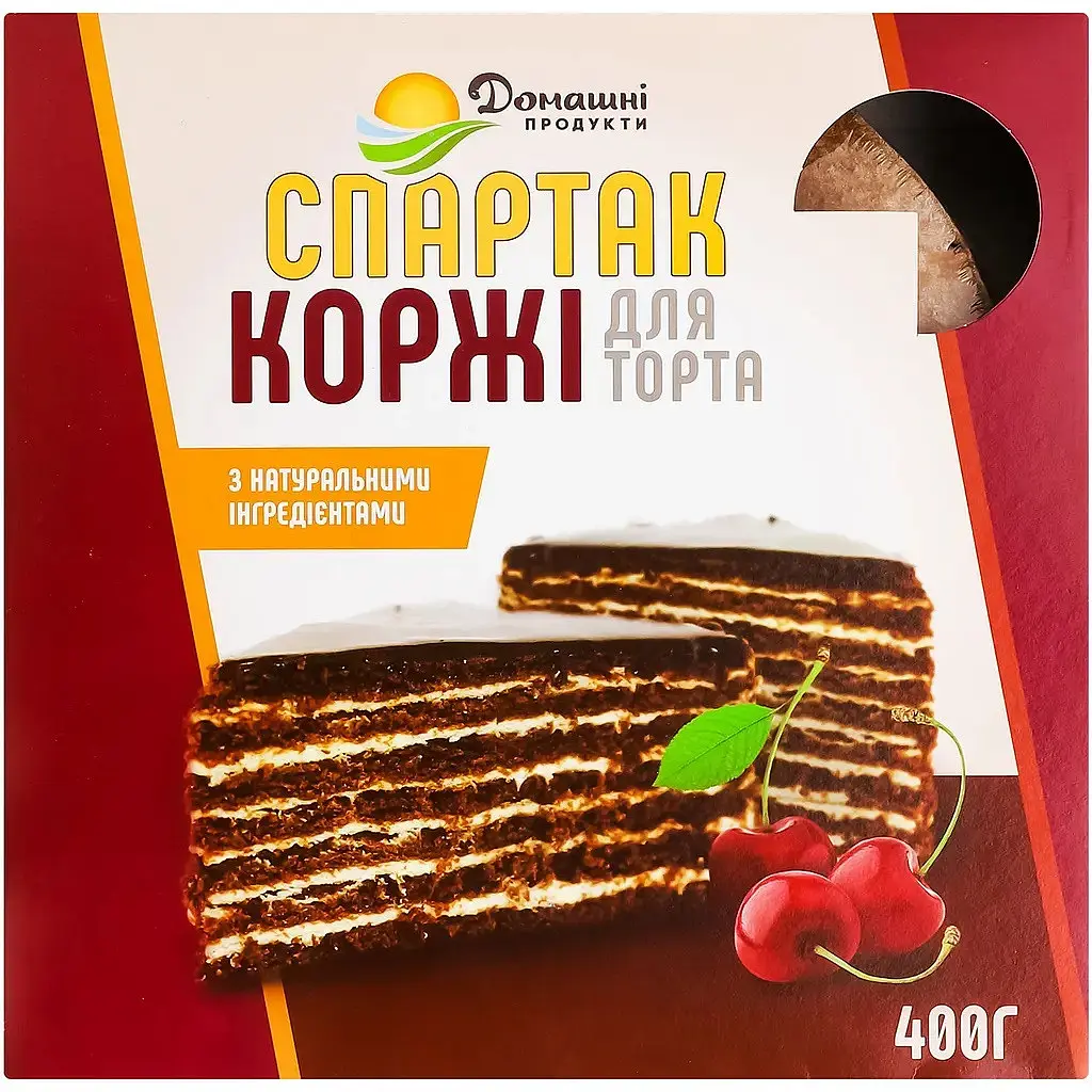 Коржі для торта Спартак Домашні продукти 400 г