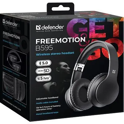 Навушники Defender FreeMotion B595 Bluetooth Black (63595) - фото 6