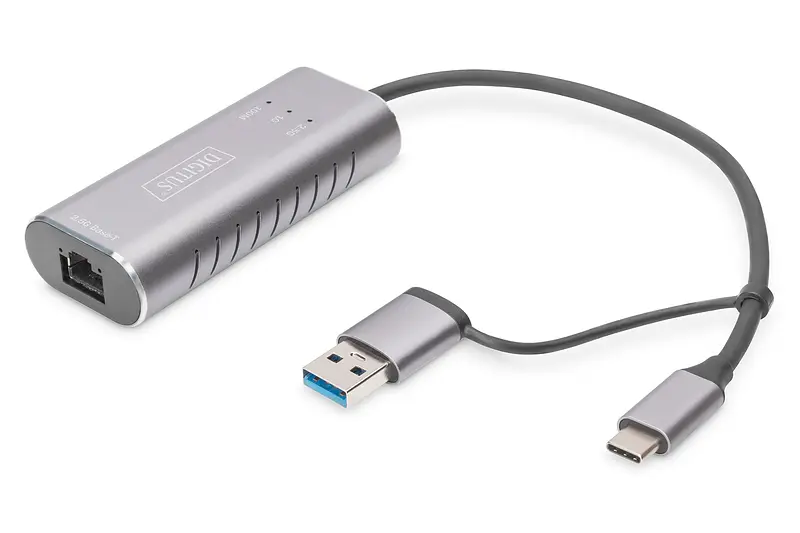 Адаптер Digitus USB-C/USB 3.0 - 2.5 Gbps Ethernet teh0018487 - фото 2