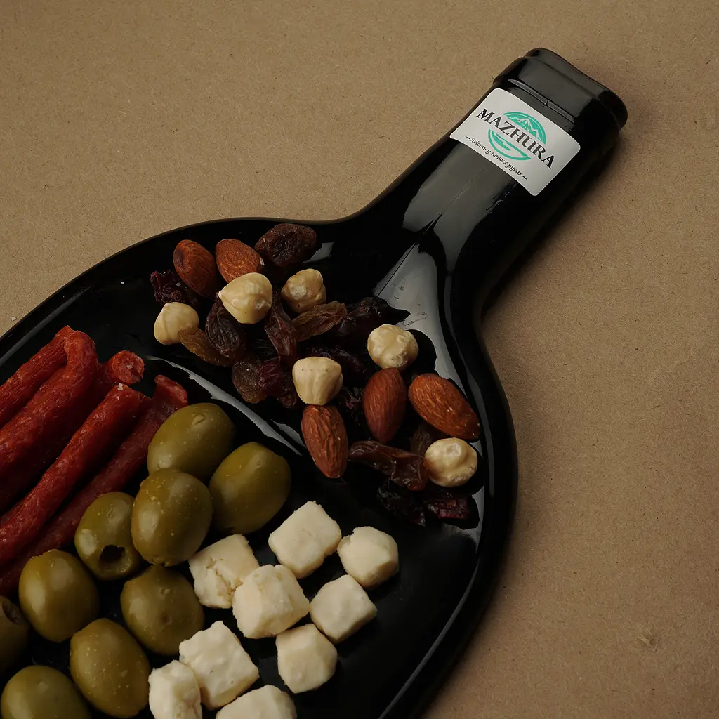 Стеклянная тарелка Mazhura Vine из сплюснутой 1.5 л винной бутылки в ассортименте (mz692665) - фото 2