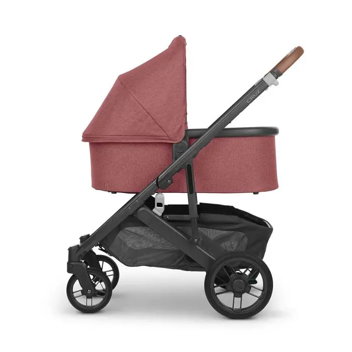 Прогулянкова коляска Uppababy Cruz V2 - Lucy + люлька Uppababy Carrycot Lucy Rosewood Melange Carbon Frame - фото 8
