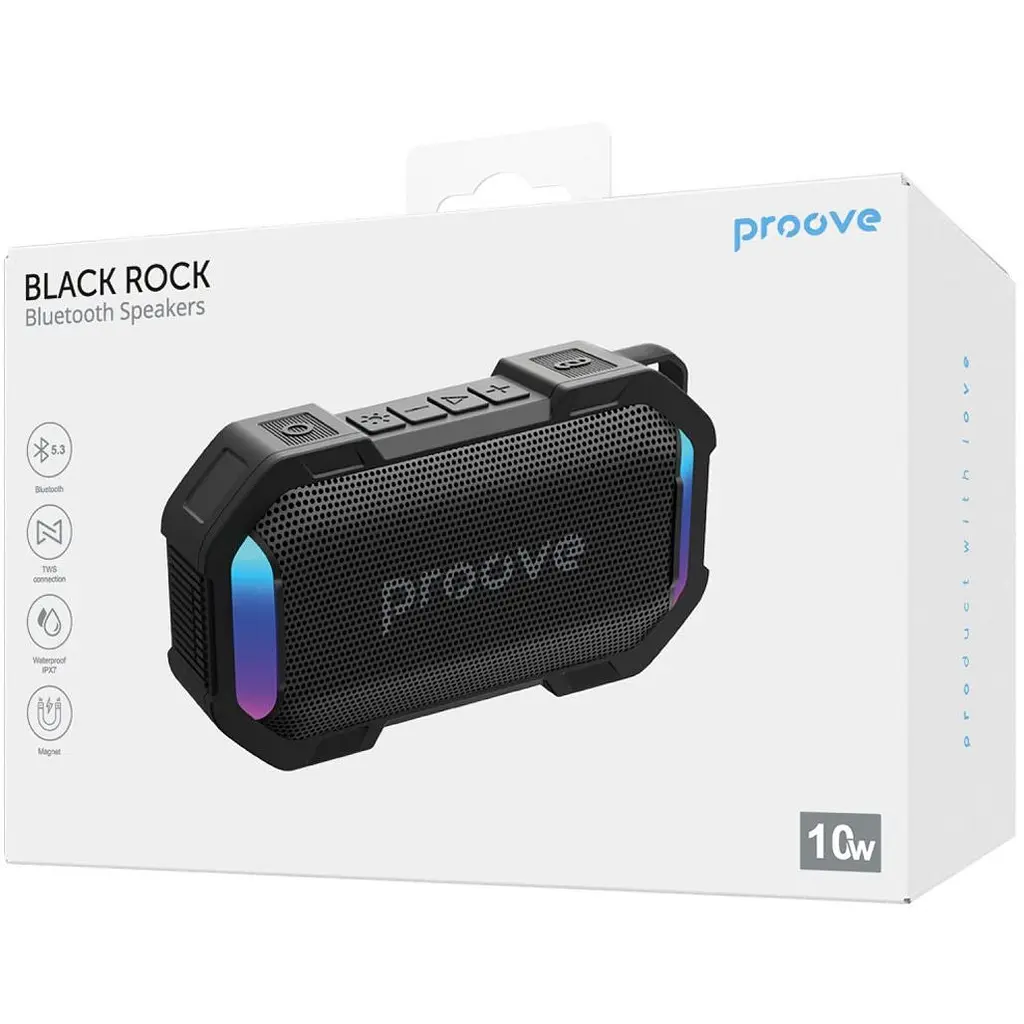 Портативна акустика Proove Black Rock Black (PSBK08117201) [169734] - фото 6