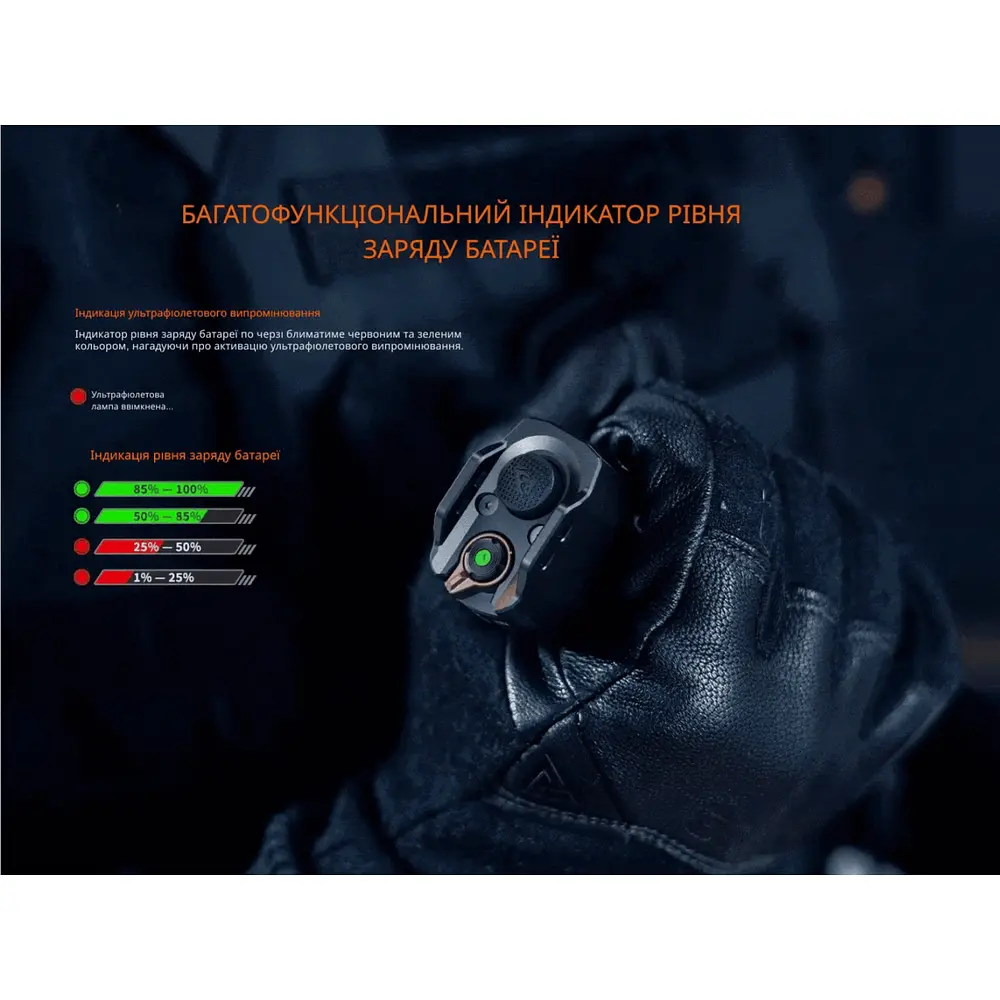 Фонарь тактический с УФ светом Fenix ​​TK35R 5800 лм - фото 11