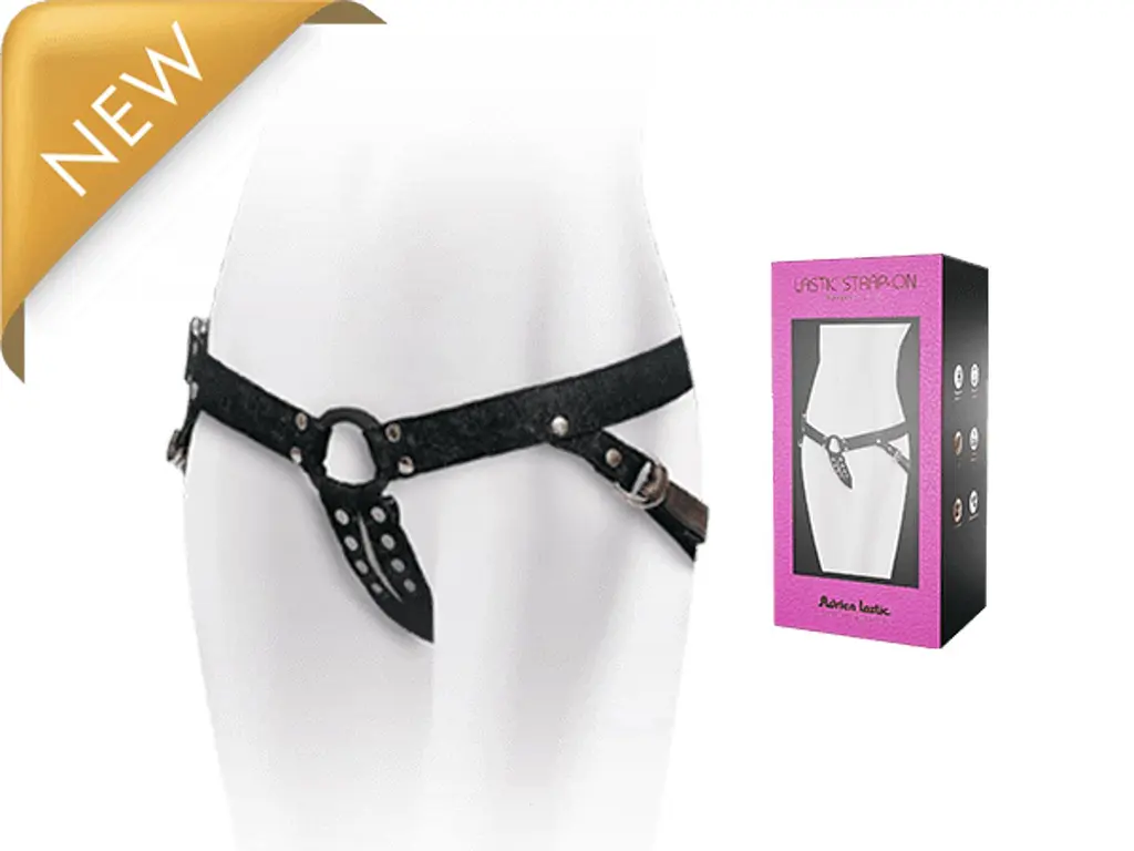 Упряж для страпона Adrien Lastic Lastic Strap-On (розово-чорний) - фото 2