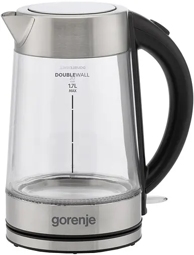 Електрочайник Gorenje K17GDWII 1,7 л сріблястий - фото 2